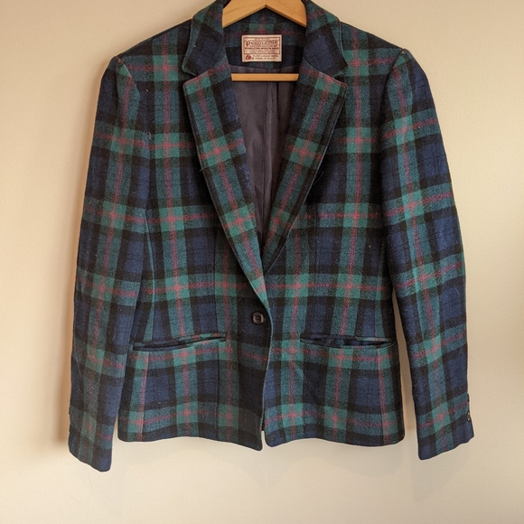 Vintage Pendleton Wool Plaid Jacket - Picture 6 of 7